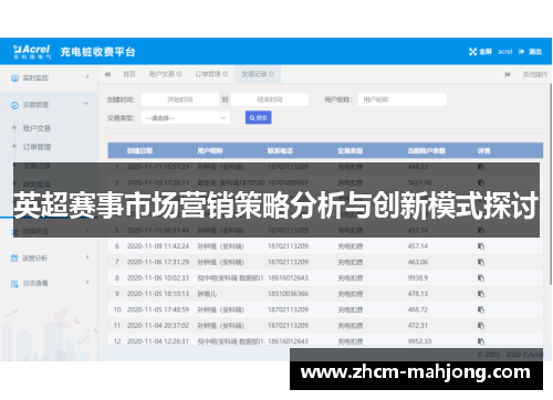 英超赛事市场营销策略分析与创新模式探讨